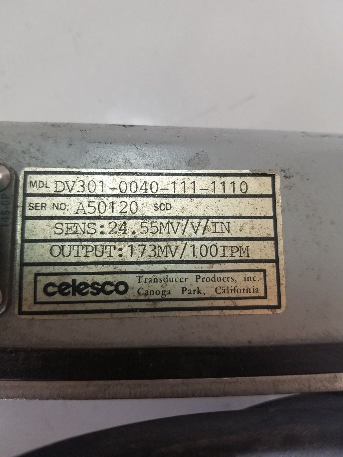 Celesco Cable-Extension Position Transducer, DV301-0040-111-1110