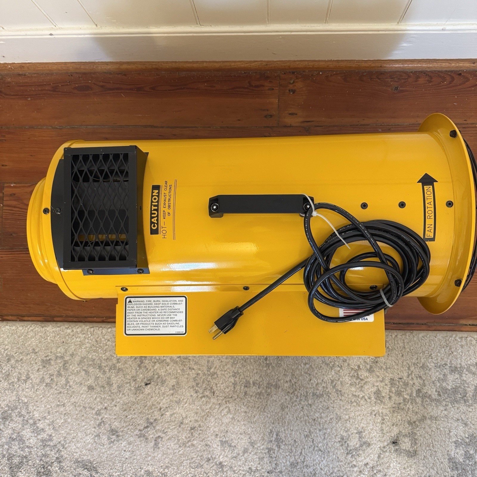 Pelsue 1590 Propane Heater Axial Blower 45,000 BTU 120V New Open Box TESTED