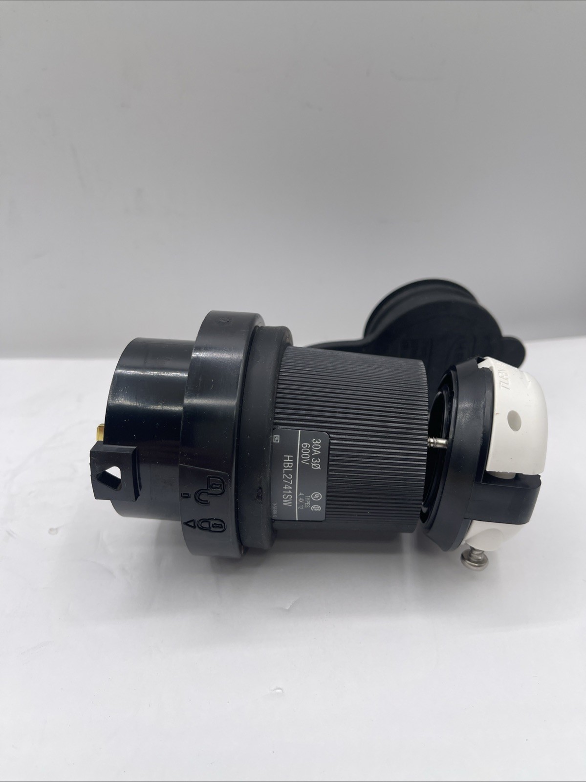 NEW OLD STOCK! HUBBELL 30A 600V 3PHASE TWIST LOCK POWER CONNECTOR HBL2741SW