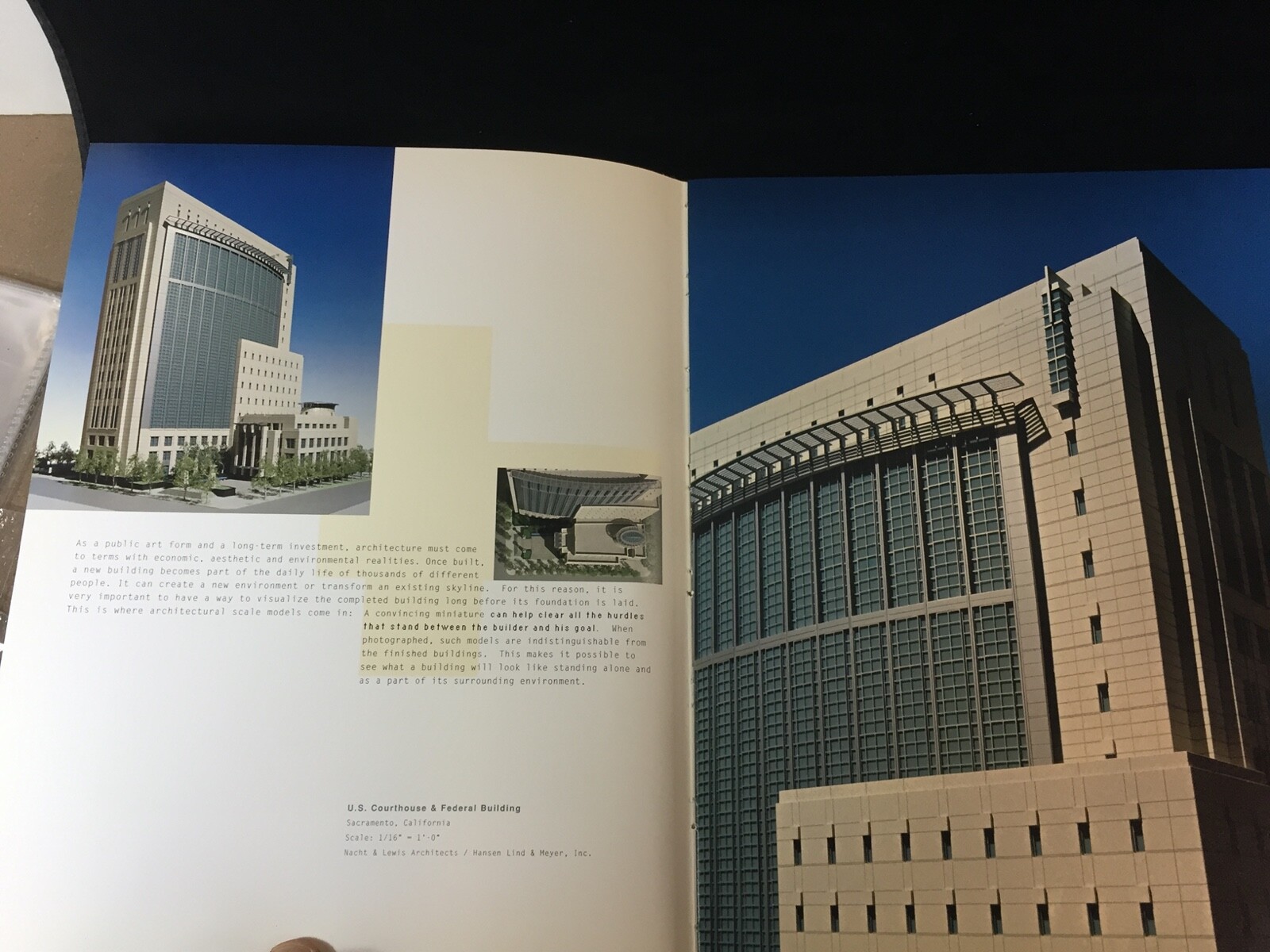 1996 MODEL CONCEPTS, INC, ARCHITECTURAL SCALE MODELS PROMO BOOK, HARDCOVER