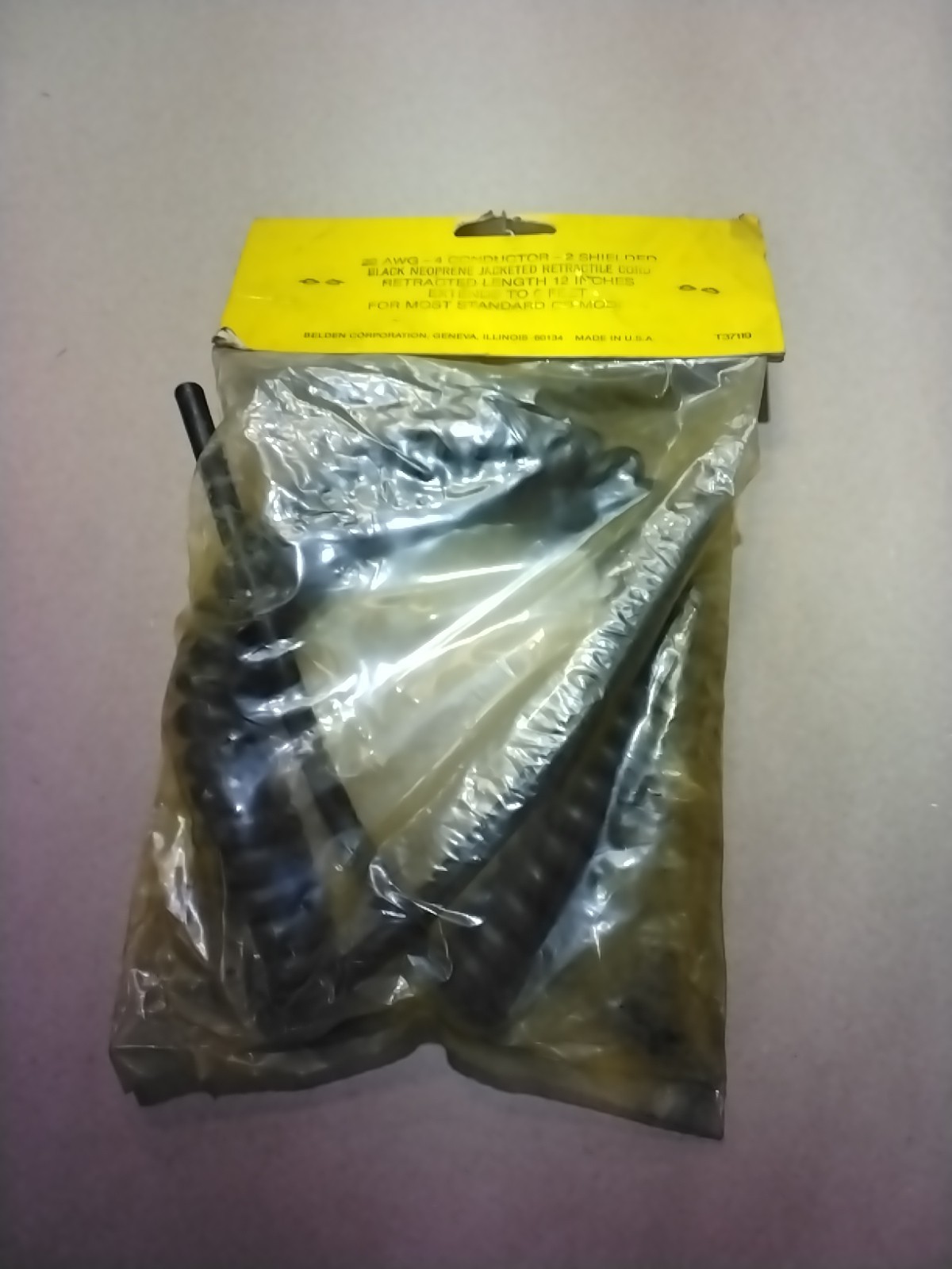 Belden 8491 Retractile Microphone Cable T37119