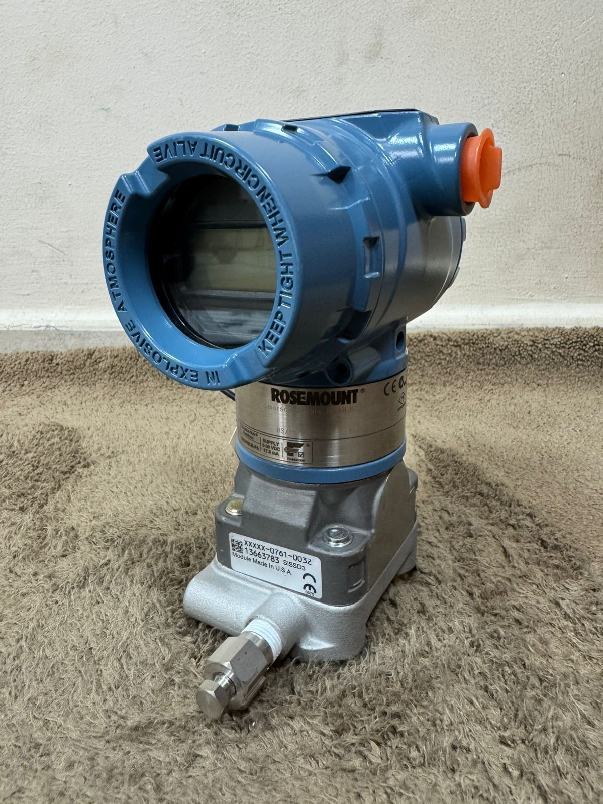 Rosemount / Pressure Transmitter / 3051CD3F22B1AK5M5 / 3626PSI-250BAR