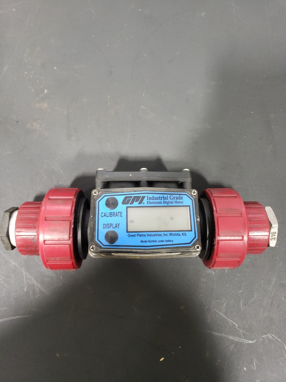 GPI G2P10N09GMA INDUSTRIAL GRADE FLOWMETER USED