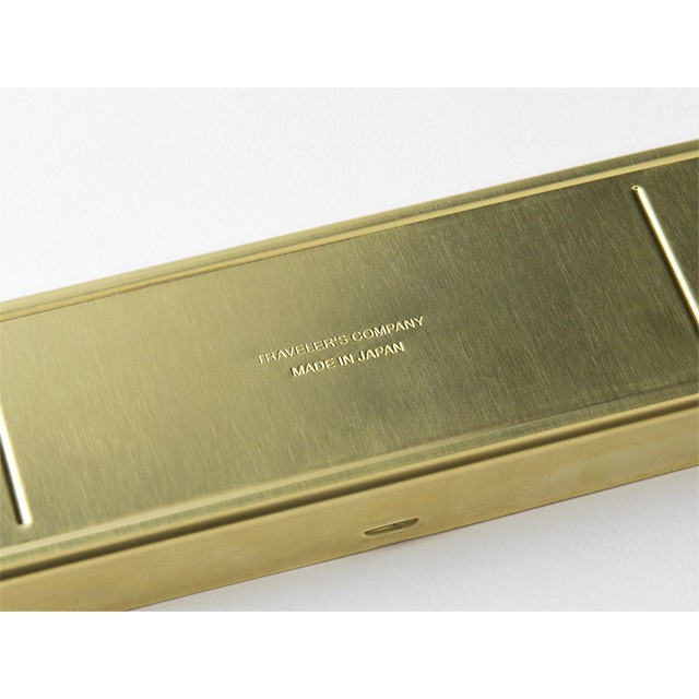 Traveler’s Factory TRC Brass Pen Case Solid (41779006) Official Rare Japan NEW