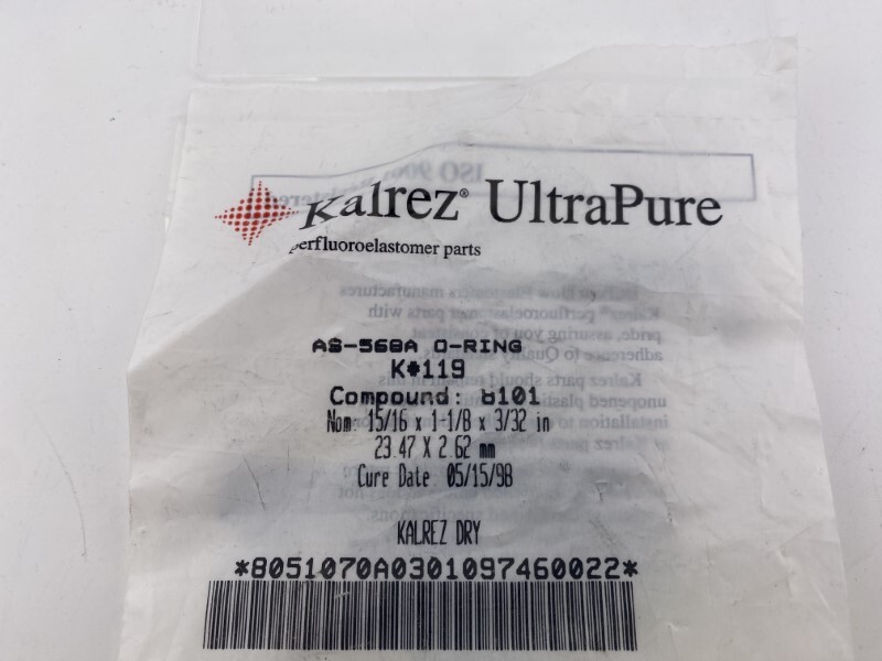 Kalrez AS-568A K#119 15/16 x 1-1/18 x 3/32 in PN: 8101 O-Ring
