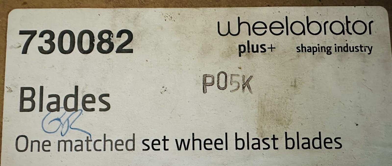 NEW (Box of 8) Wheelabrator Blades 730082 Long Lyfe Blades