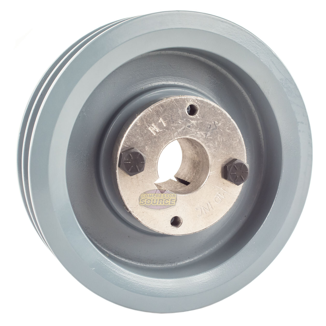 Cast Iron 5.5″ Dual Groove Belt A Section 4L Pulley with 1 ” Sheave Bushing