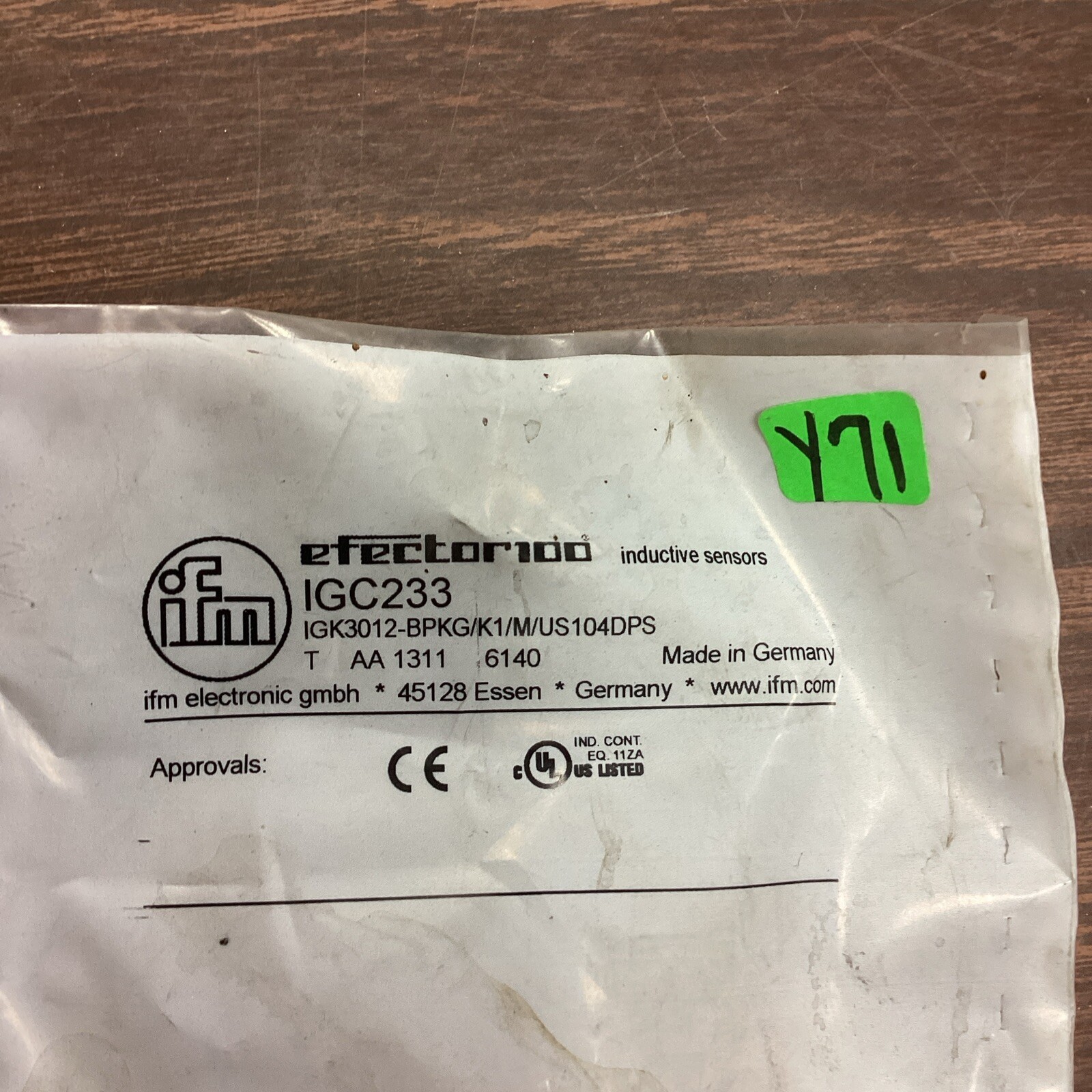 IFM Electronic IGC233 Inductive Sensor