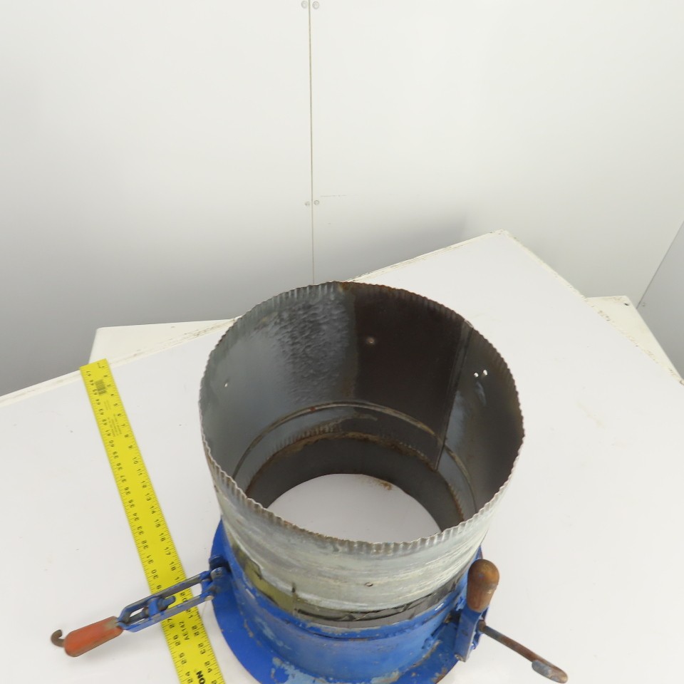 12″ x 12-1/2″ Duct Coupling Assembly W/ Destaco Toggle Clamps 17-1/4″ OAL