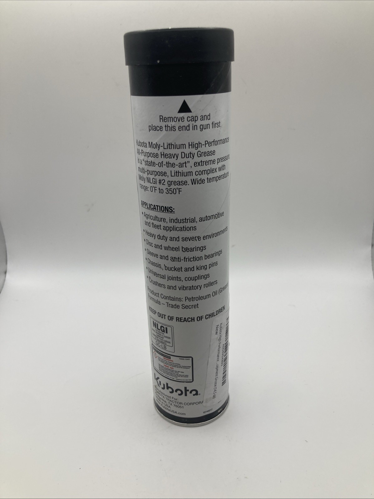 Kubota High Performance Moly Lithium Grease for Agricultural Equipment 14.5 oz