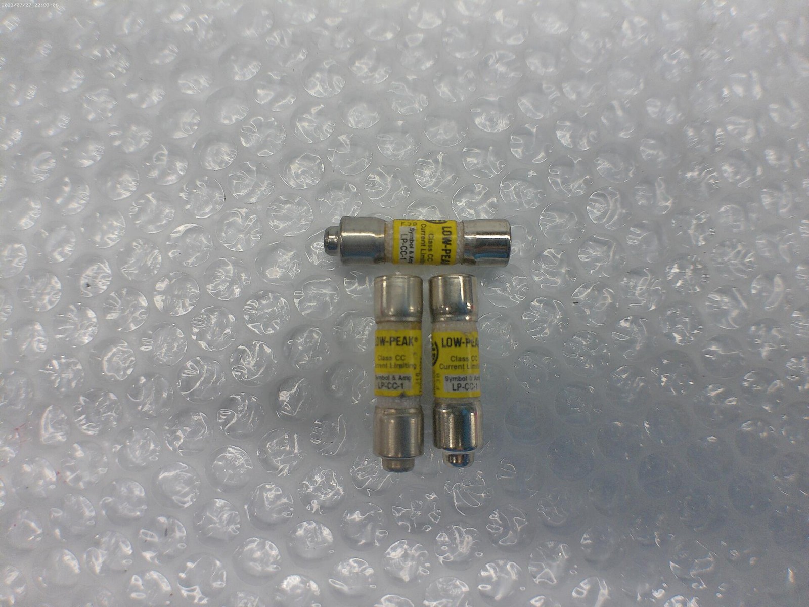 BUSSMANN LP-CC-1 FUSE LOT OF 3 NSNP