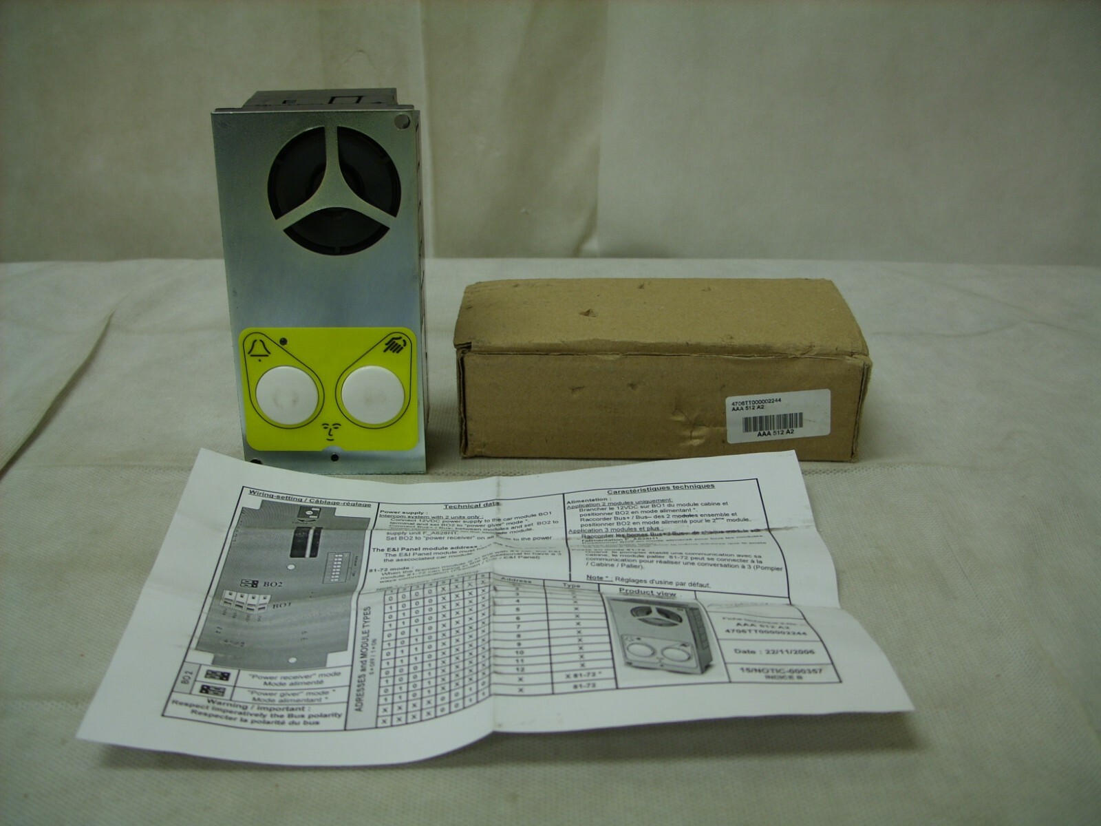 OTIS ELEVATOR – CONTROLLER MODULE – DISCONTINUED – AAA512A2 – UNUSED