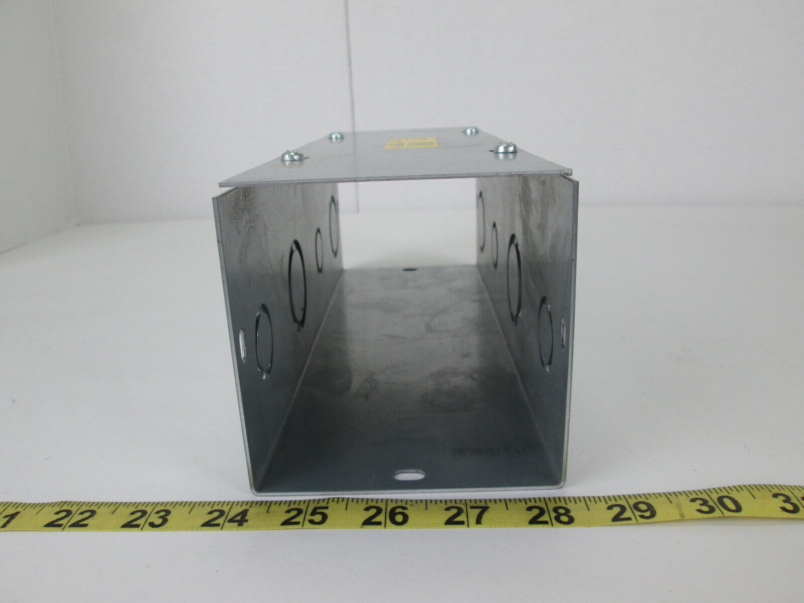 Lot of 4 New Hoffman Wireway Straight Sections 4″ x 4″ x 12″ Type 1 w Knockouts