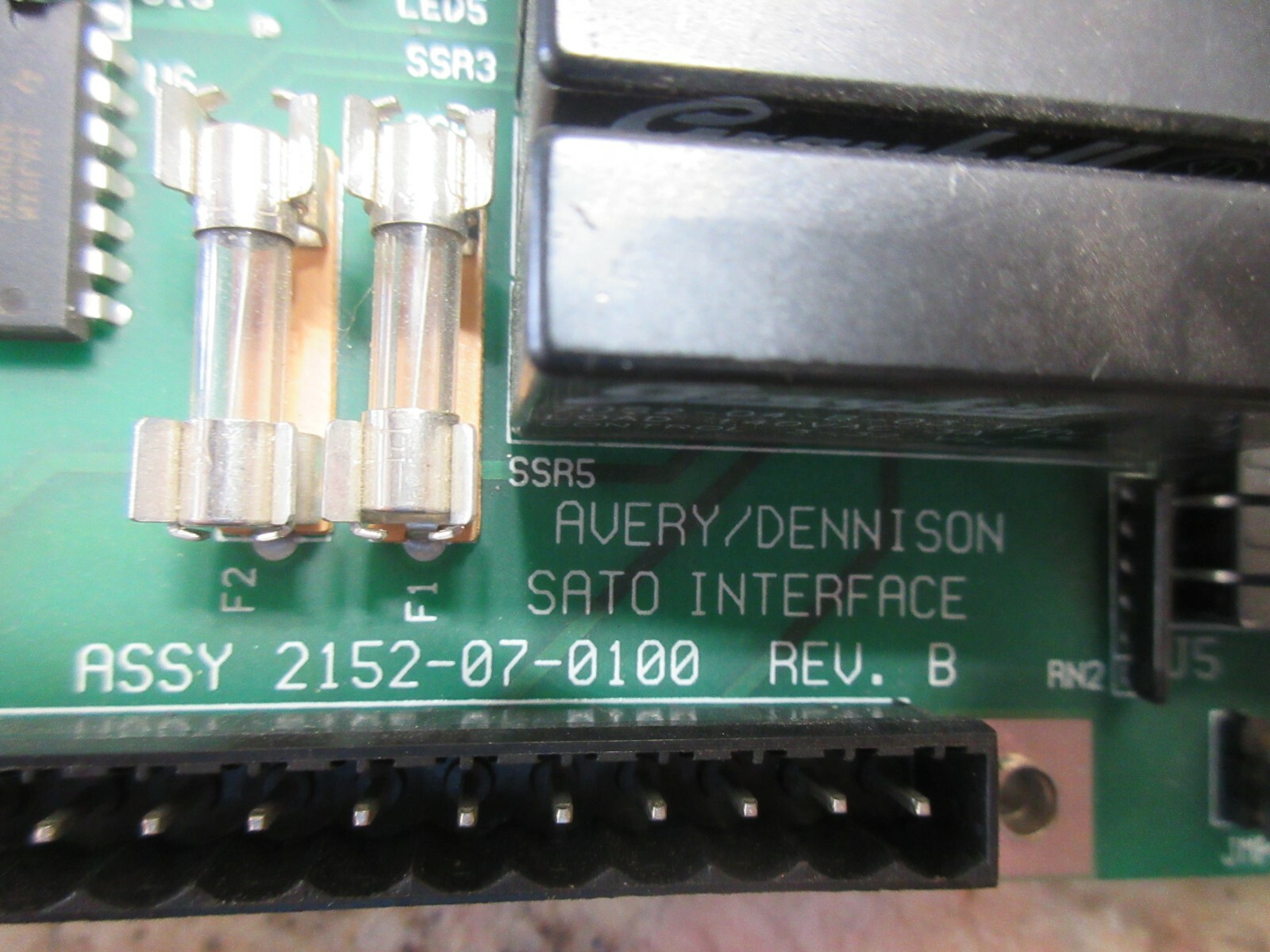 AVERY SATO WEIGH TRONIX INTERFACE BOARD ASSY 2152-07-0100 BD 2152-07-0102 EACH 1
