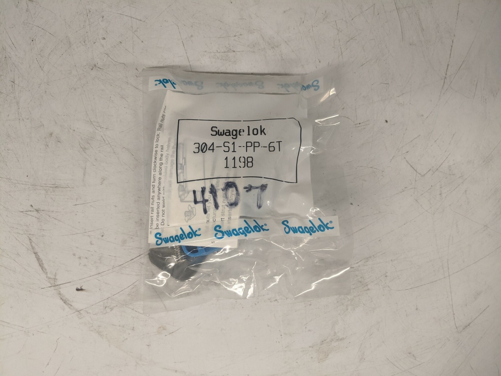Swagelok 304-S1-PP-6T 1198 Kit *LOT OF 3*
