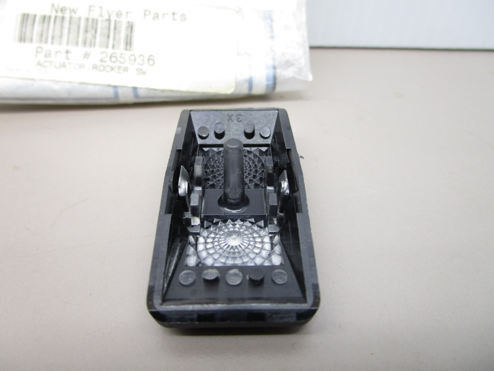 New Flyer 265936 Carling Switch Blank Actuator Rocker Cover