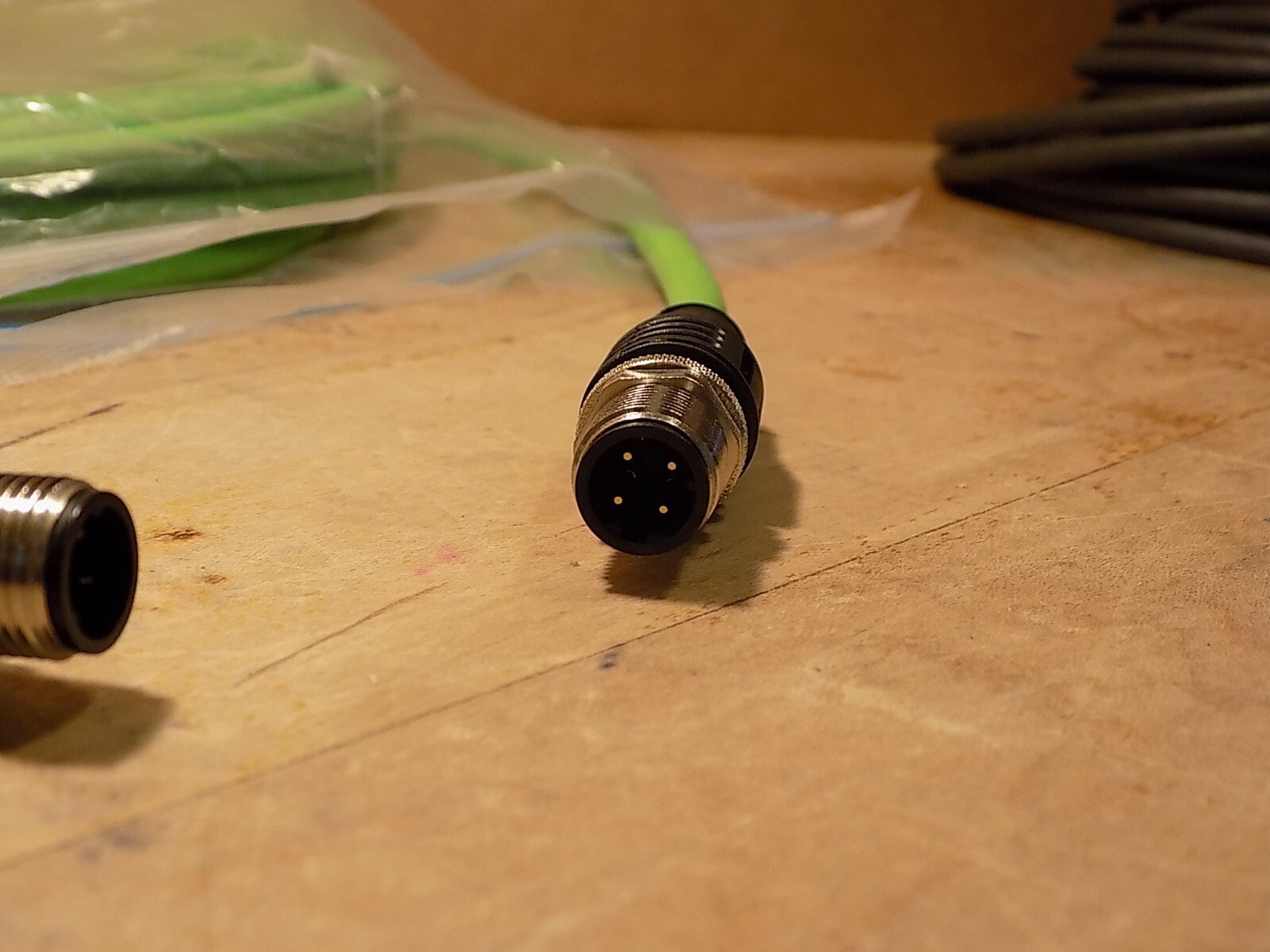 Metz Connect Gmbh M12 Ethernet Cable 10m Long 4P male both ends 142MD11100 New