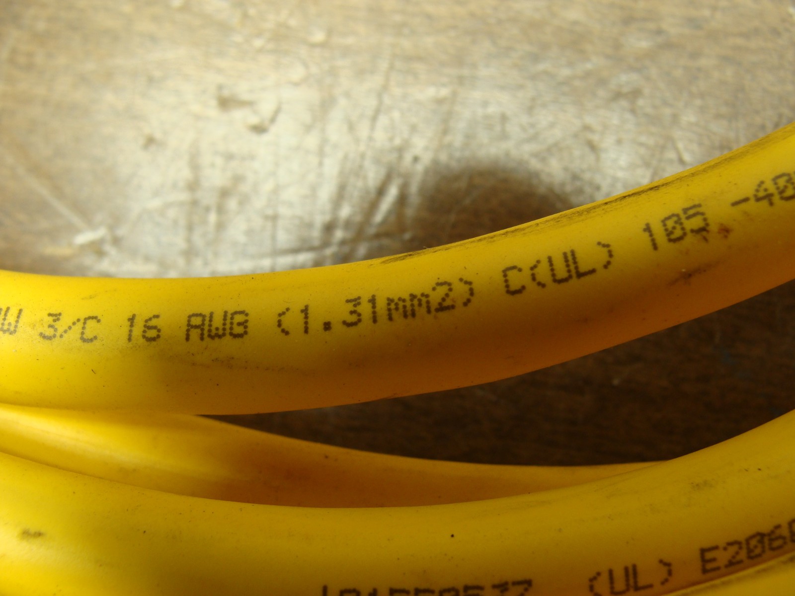 TURCK INDUSTRIAL CONNECTOR CABLE P-07-KA090007-1-MSHR 16AWG 600V 16FT