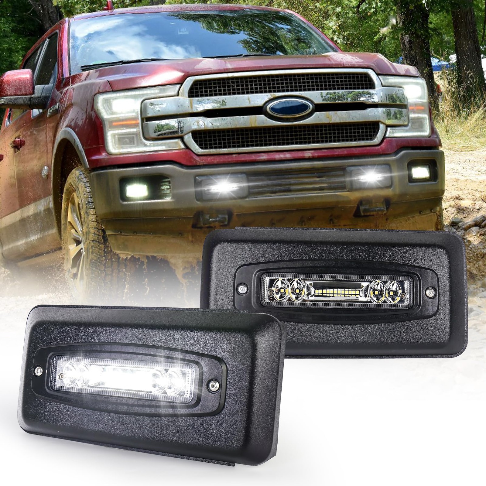 MOVOTOR Bumper Guards Pad with LED Lights 300% Brighter Replacement Inserts E…