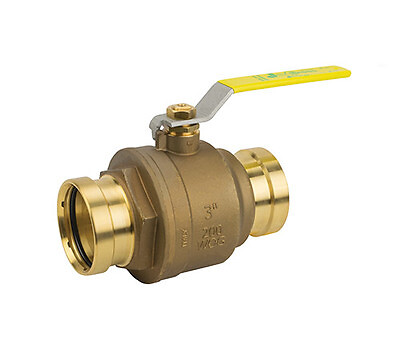 Jomar 100-210XLCG Full Port 2-Pc Press XLC Connection Brass Valve