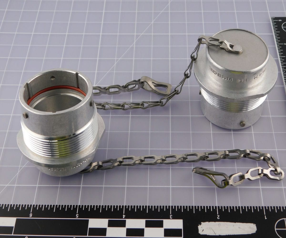 Lot of 13 DEUTSCH HDC34-24 DUST CAP, 24SZ, PLG, AL, LANYARD, HD30 X115441
