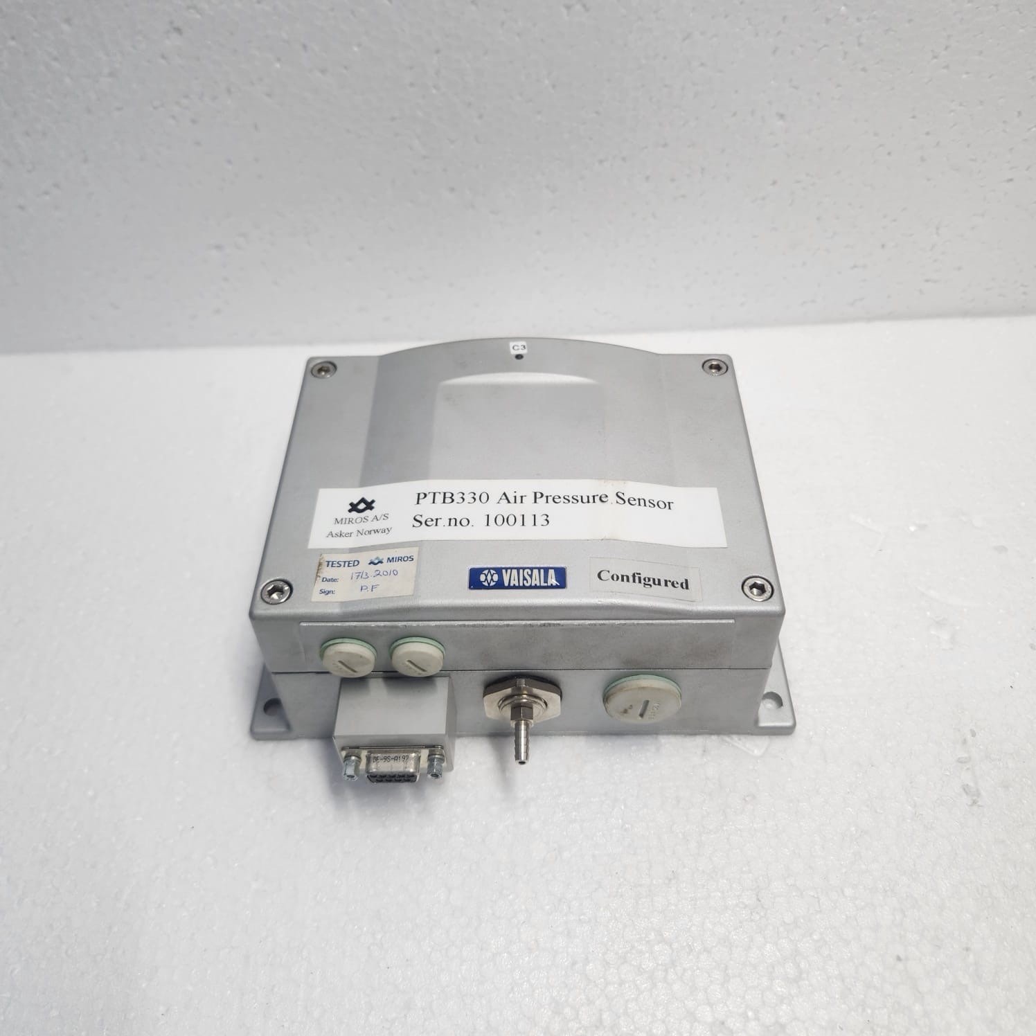 VAISALA DIGITAL BAROMETER PTB330 PRESSURE RANGE 500…1100 hPa SUPPLY 10…35VDC