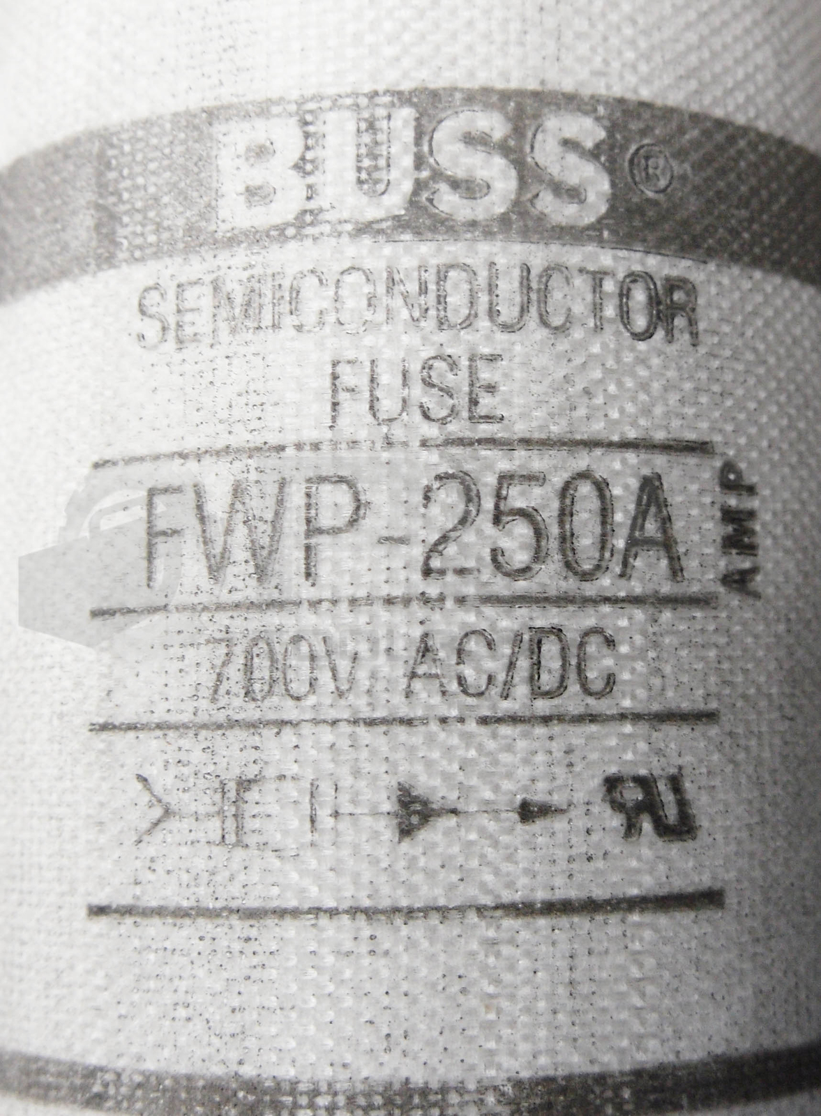 NEW BUSS FWP-250A SEMICONDUCTOR FUSE 700V AC/DC 250A