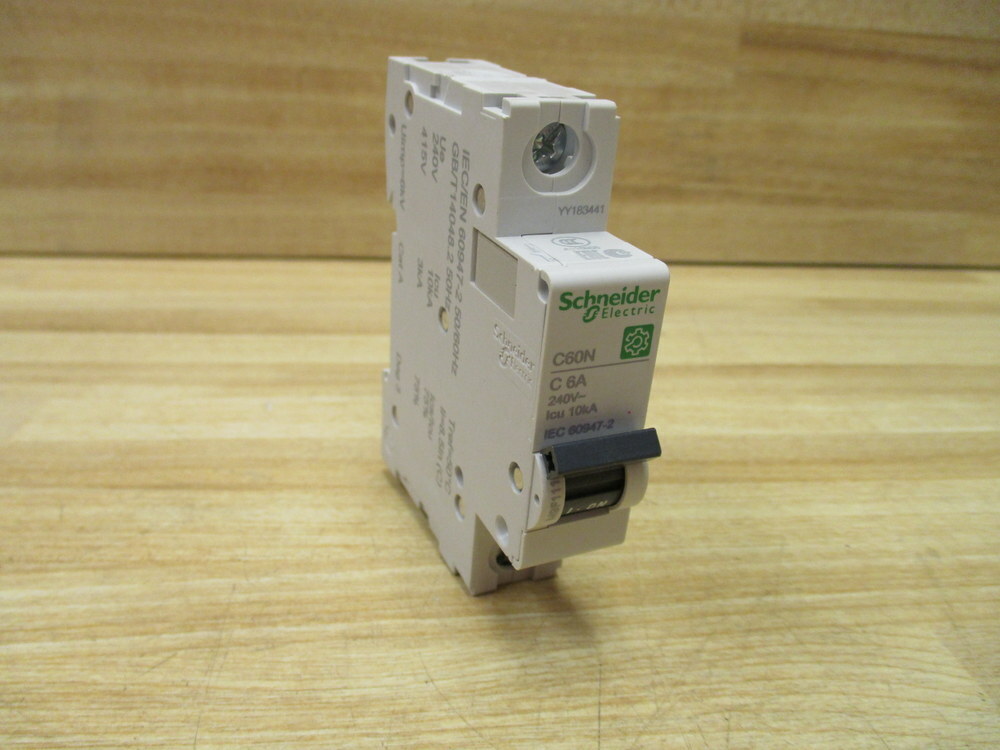 Schneider C60N C 6A Merlin Gerin 6A Breaker Square D M9F11106