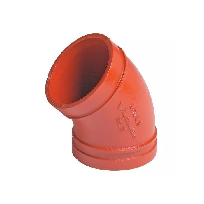 Victaulic F120V FireLock Style 11 12 In. Grooved 45 Degree Elbow