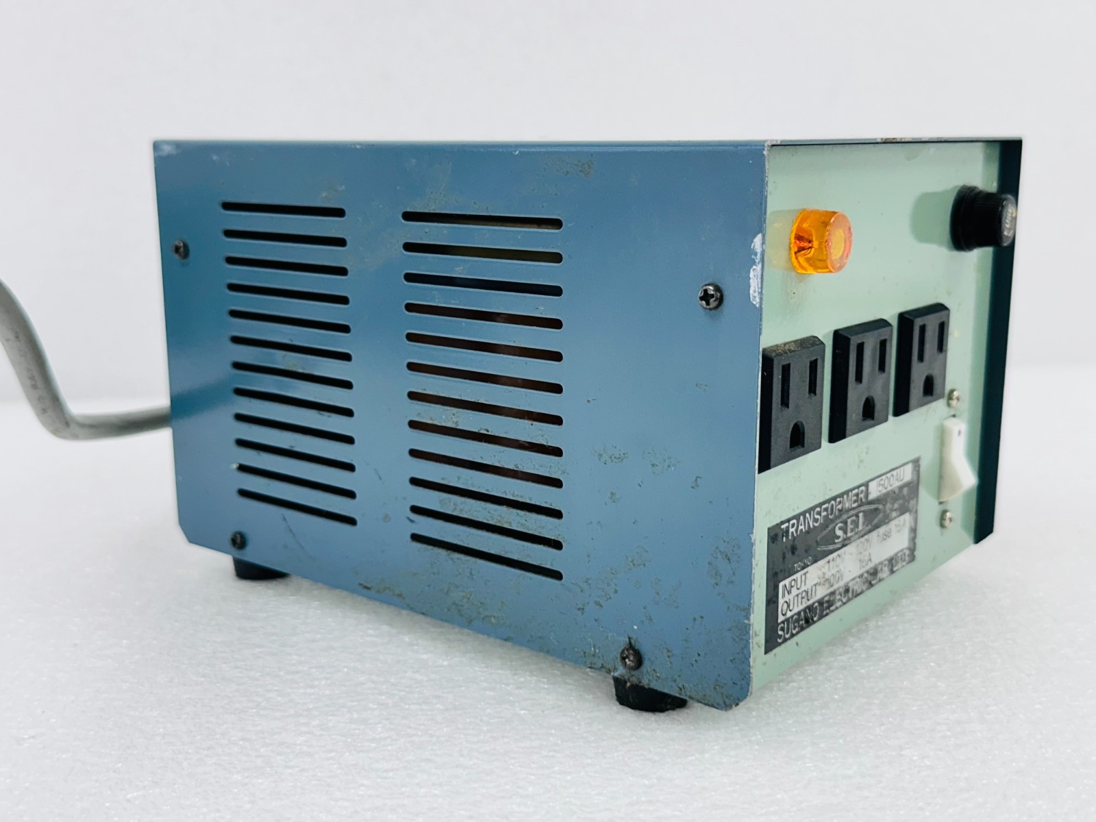 SUGANO ELECTRIC LAB 1500AU Transformer 110V – 120V TO 100V 15A FREE SHIPPING 🚚