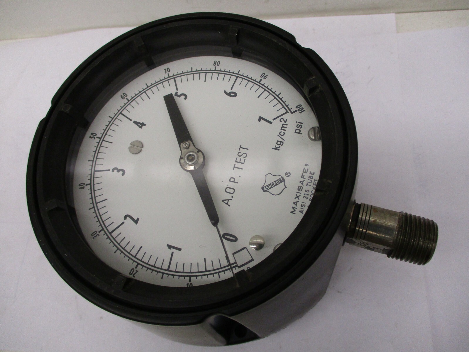 Maxisafe Gauge 100 PSI AISI 316 Tube & Socket A1453AES