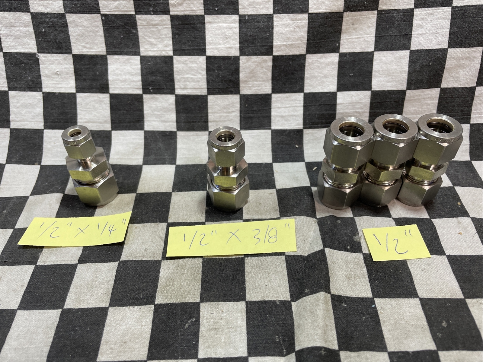 SWAGELOK UNION 1/2″, SS-810-6 SS-810-6-6 SS-810-6-4, LOT OF 5 SHIPSAMEDAY#1540W3