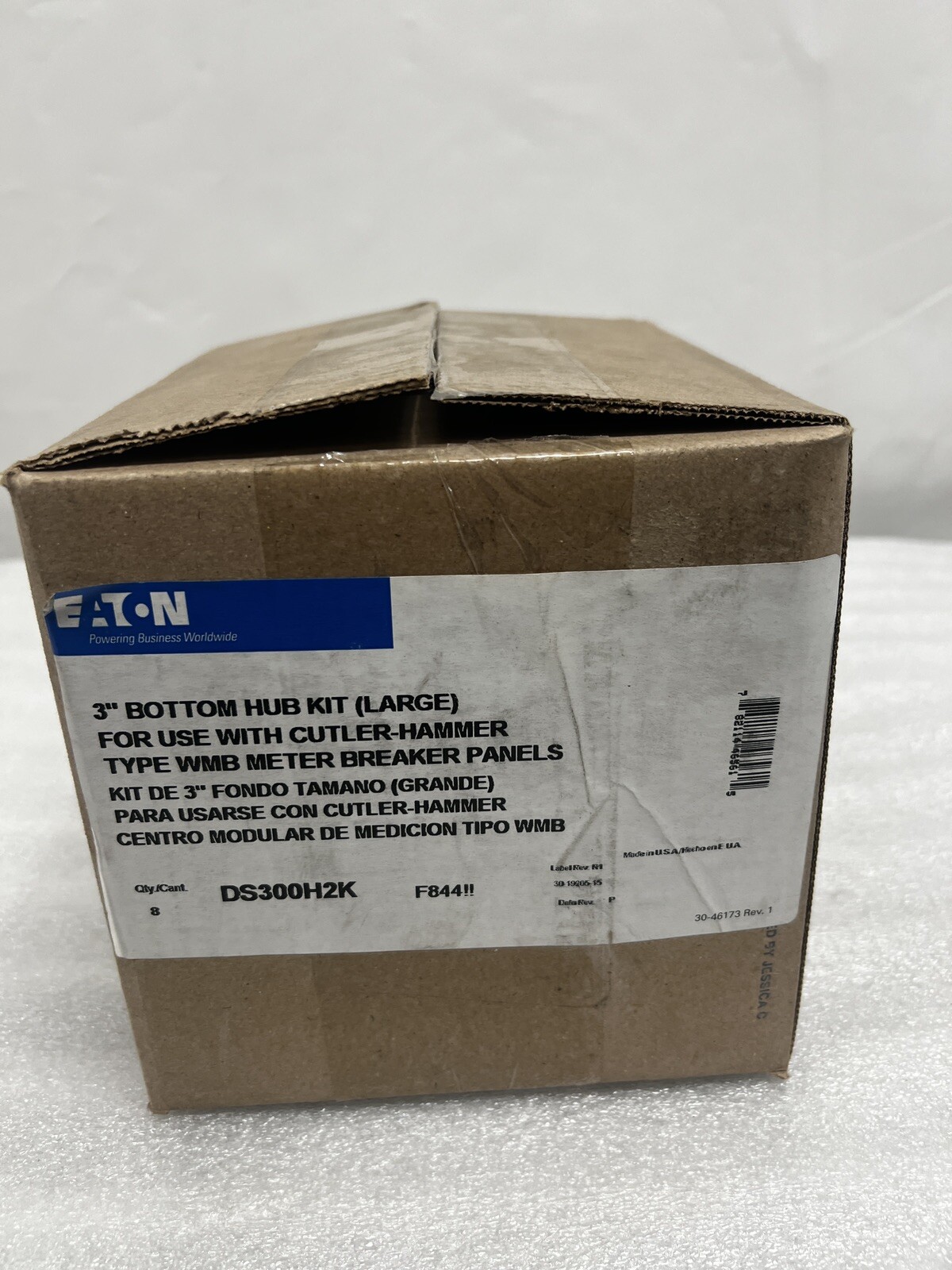 EATON DS300H2 LOADCENTER 3 ” HUB 3-INCH PANEL HUB 3R Rainproof