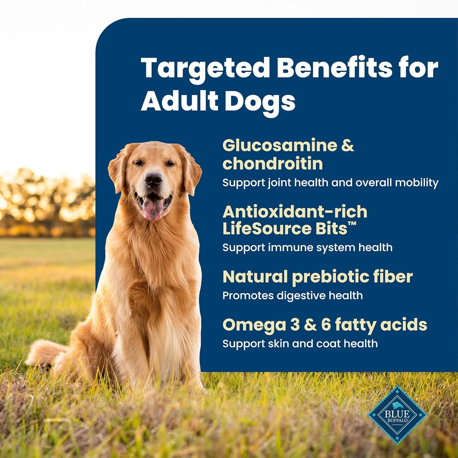 Blue Buffalo Life Protection Formula Adult Dry Dog Food, Chicken&Brown Rice,30lb