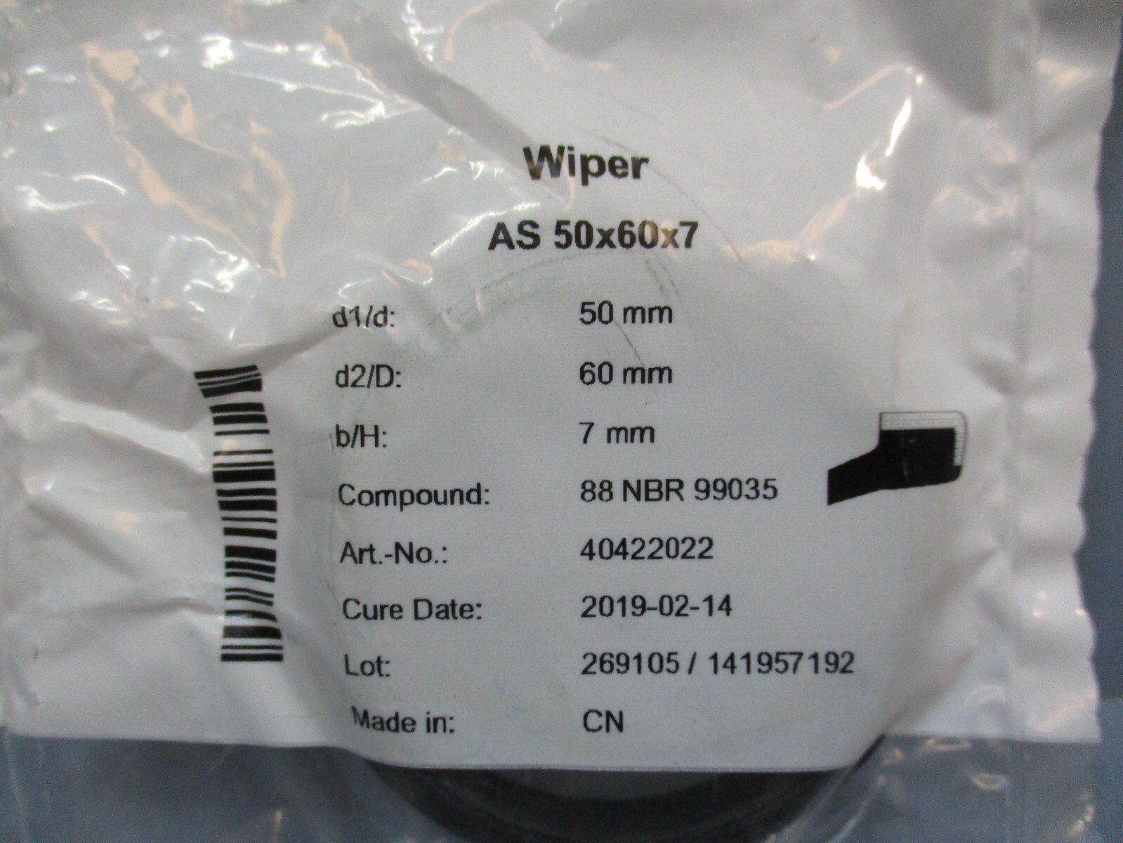 Freudenberg AS 50x60x7 Wiper Factory Sealed Lot of 7