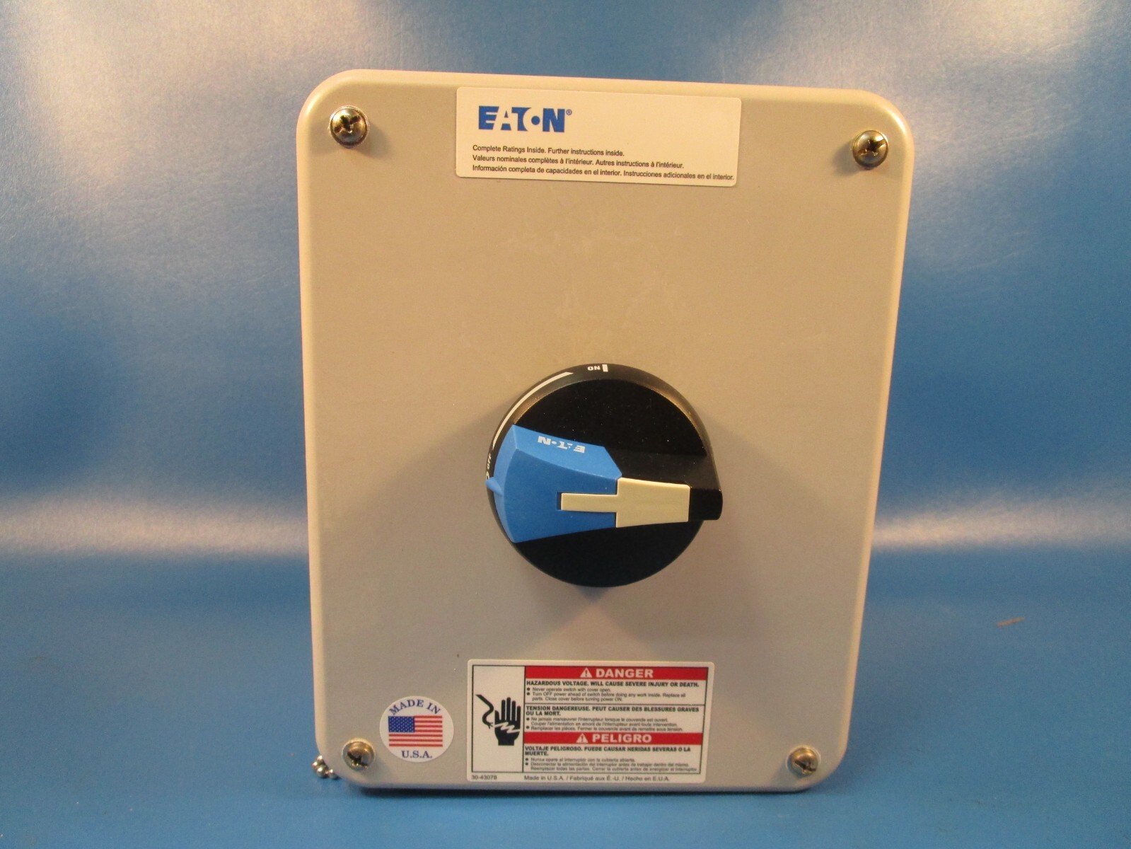 EATON ER53030UX, Enclosed Rotary Safety Switch, Disconnect, Switch, 3-Pole, 30A