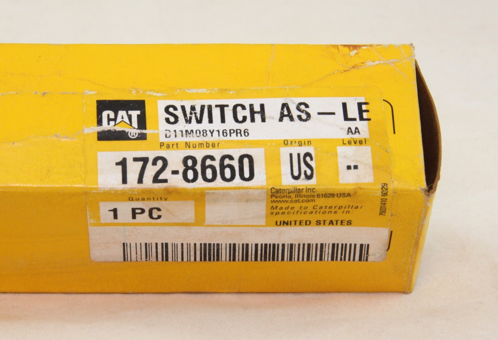 CAT 172-8660 Hydraulic Fluid Switch , Genuine / OEM , Caterpillar – 1728660