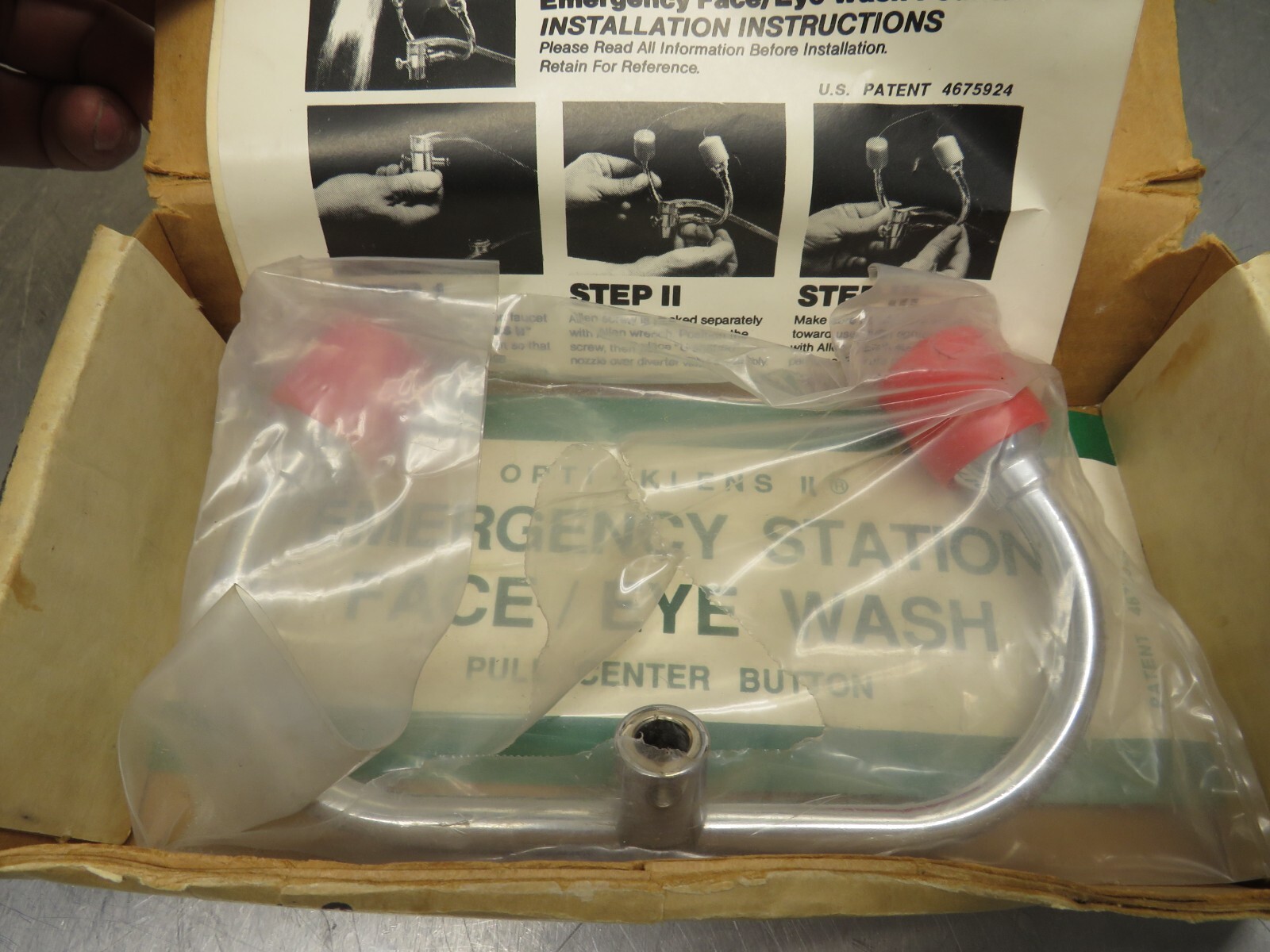 Lab Safety Supply Opti Klens II 8270 Eye Wash Fountain – Nozzle Only