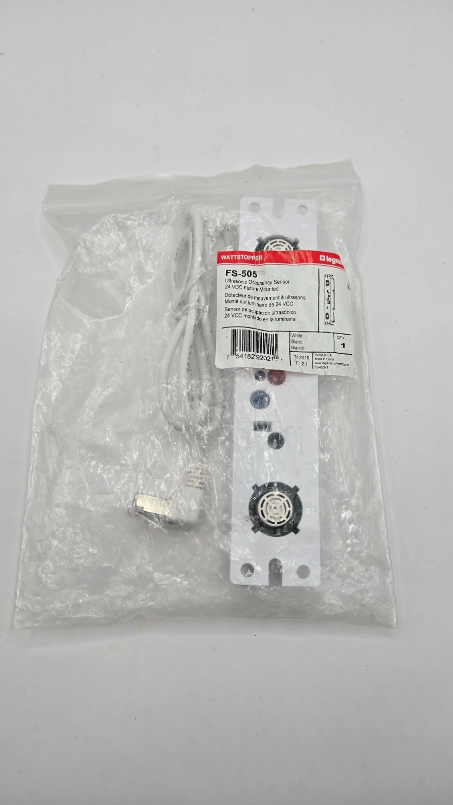 Legrand WattStopper Ultrasonic Occupancy Sensor 40kHz FS-505