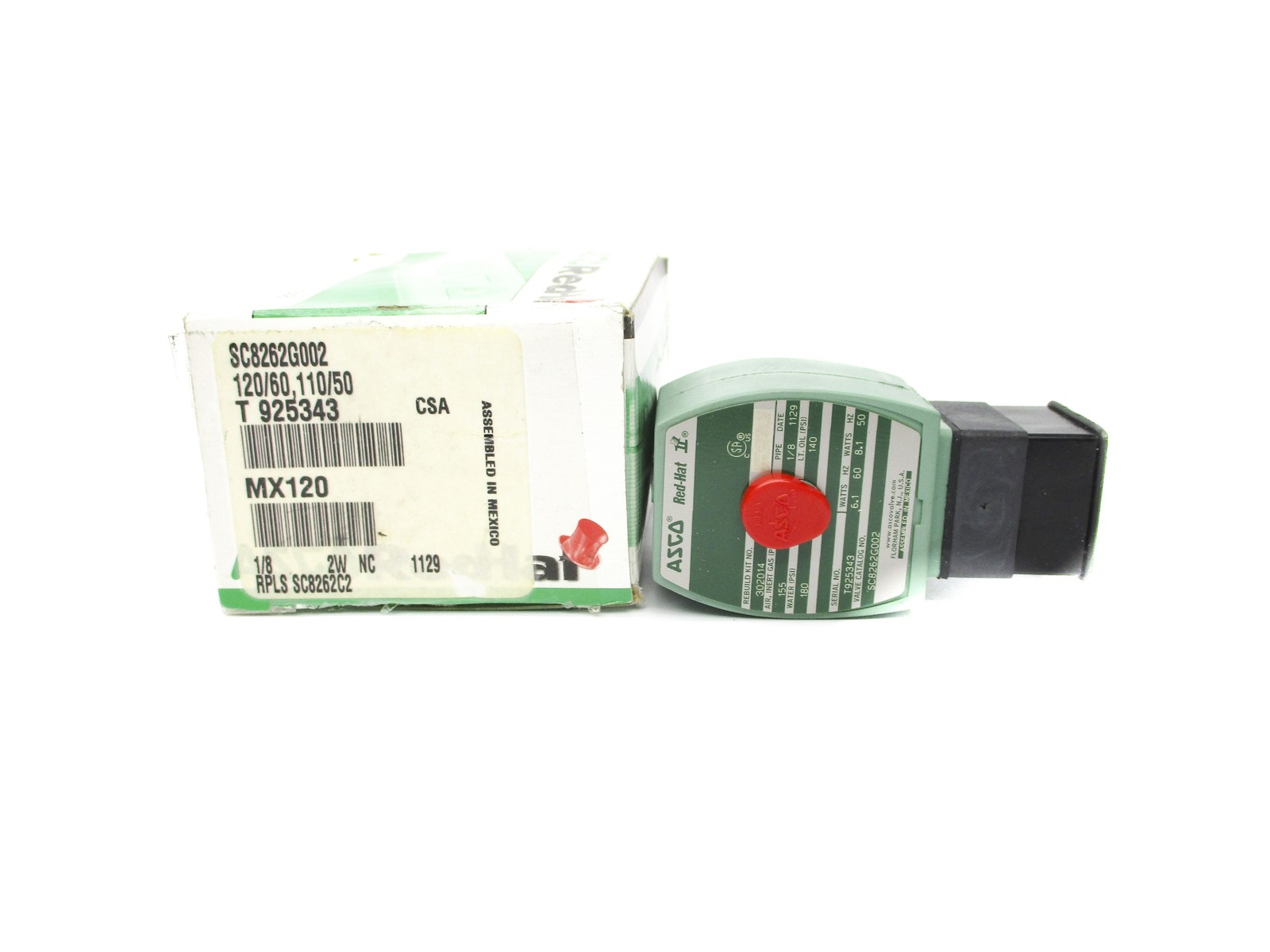 ASCO SC8262G002 110/120V 180PSI NSMP