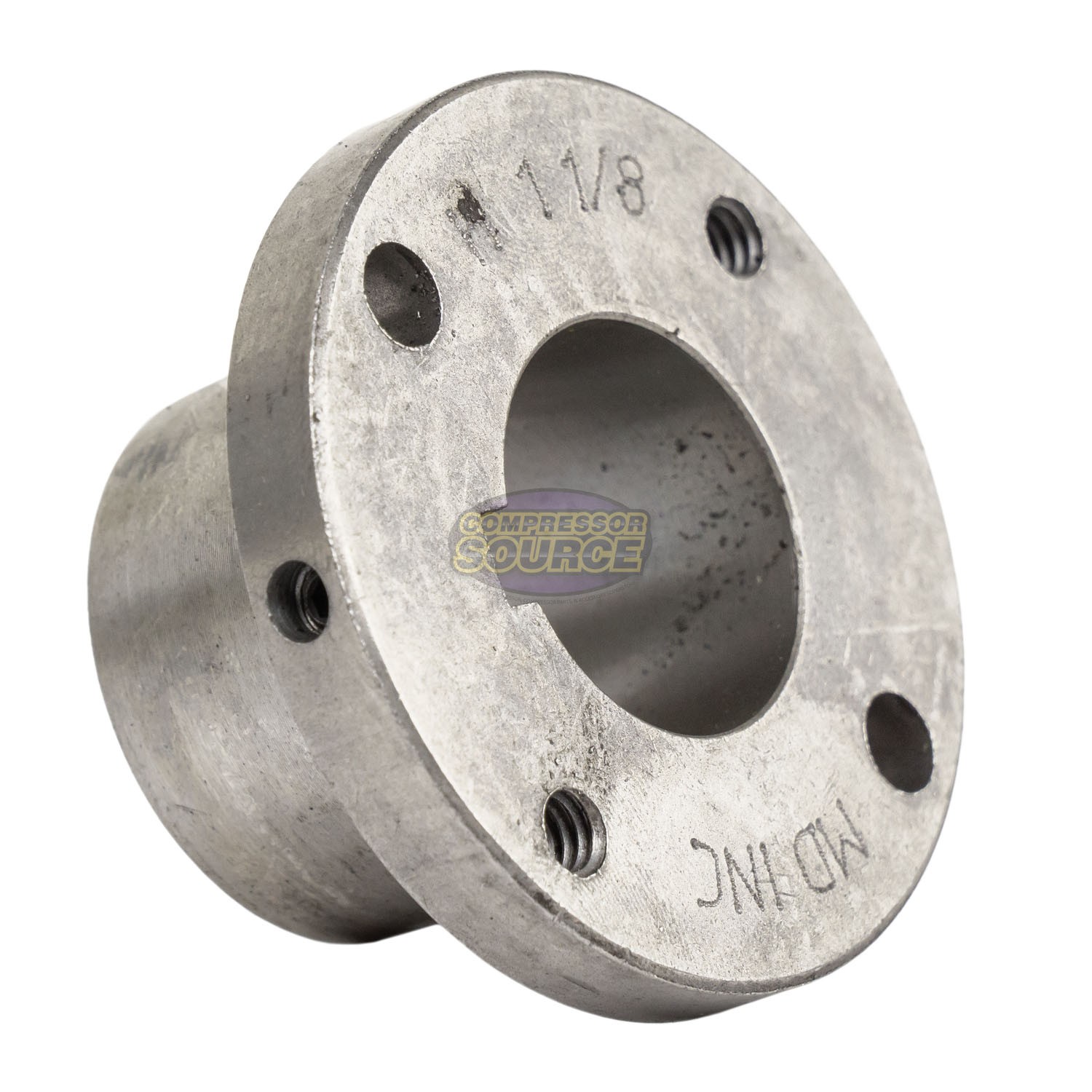 Cast Iron 8.25″ Dual Groove Pulley 2 Belt A Section 4L 1-1/8″ Sheave Bushing