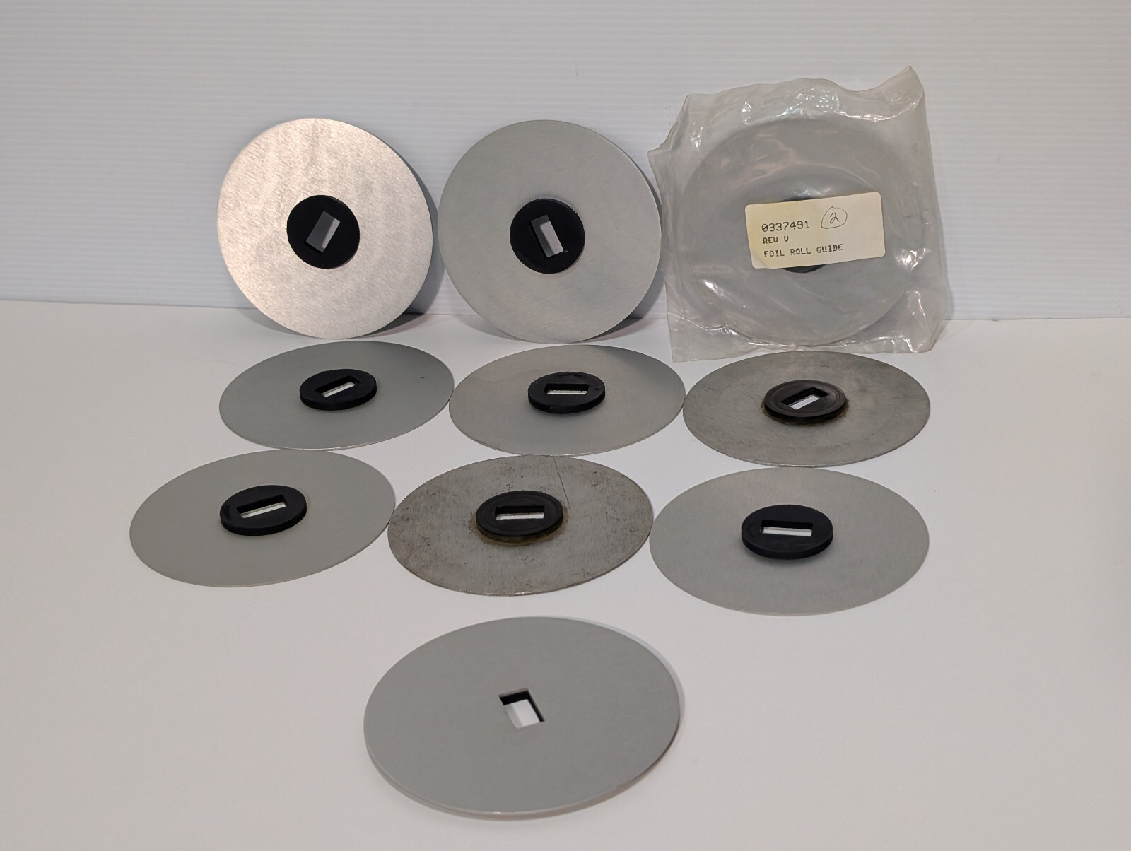 Lot of 10: 0337491 Industrial 5.25″ Foil Roll Guides, Mfg Assembly Module Part