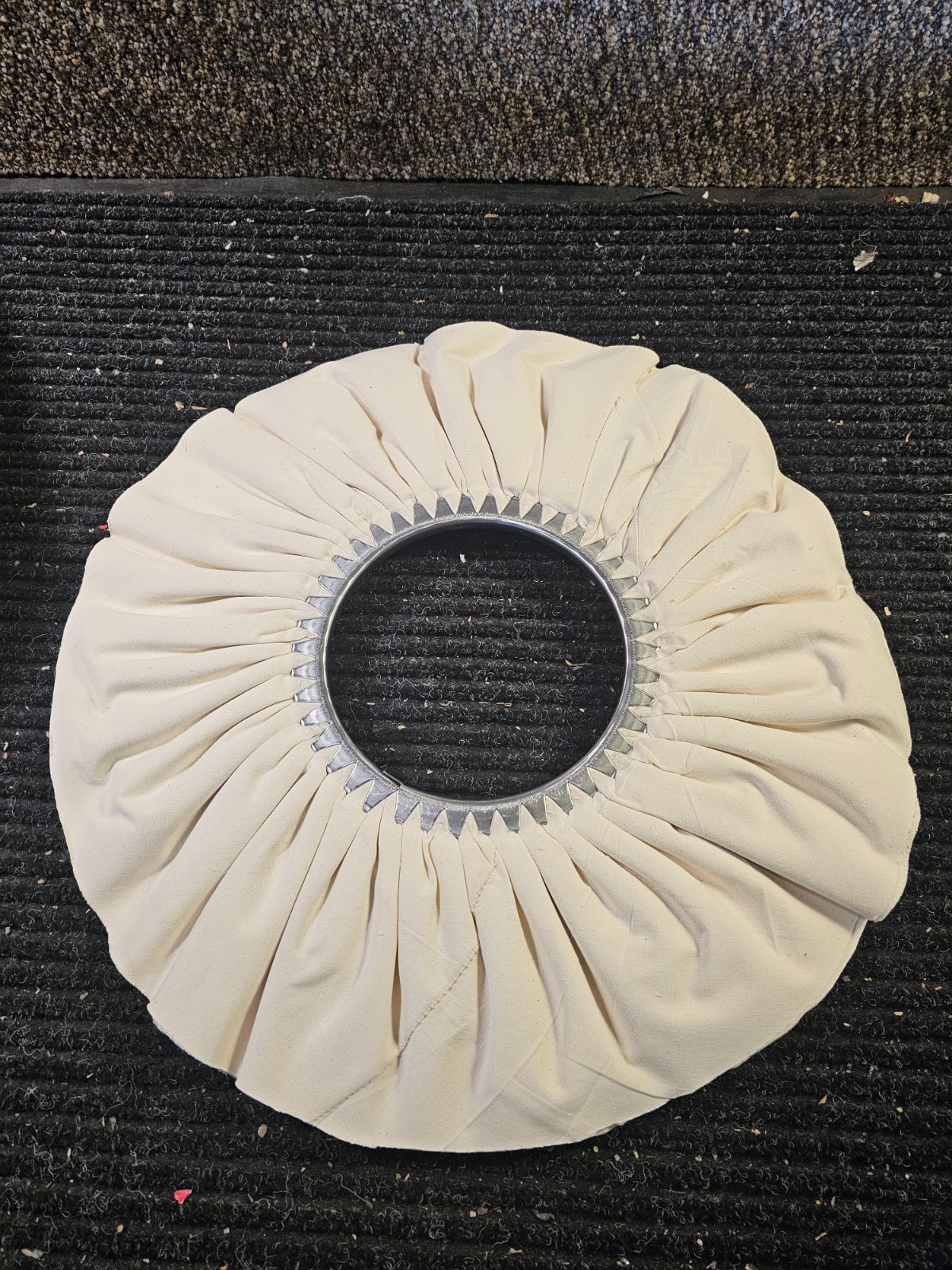 (QTY 12) Osborn MUE-MXC2021015-1 Fabric Buffing Wheel RCMV 20-1/4X7, 16,2, THVR