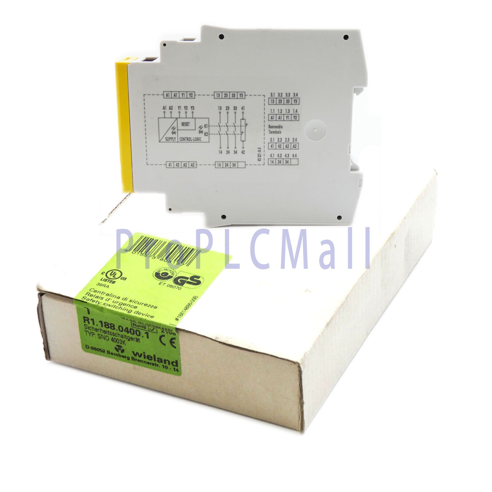 New 1 PCS Wieland Safety Relay SNO4003K