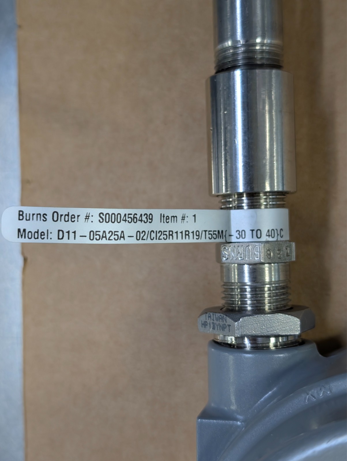 Burns D11 Temperature Switch Killark HFC 0118 Explosion Proof -30 to 400°C