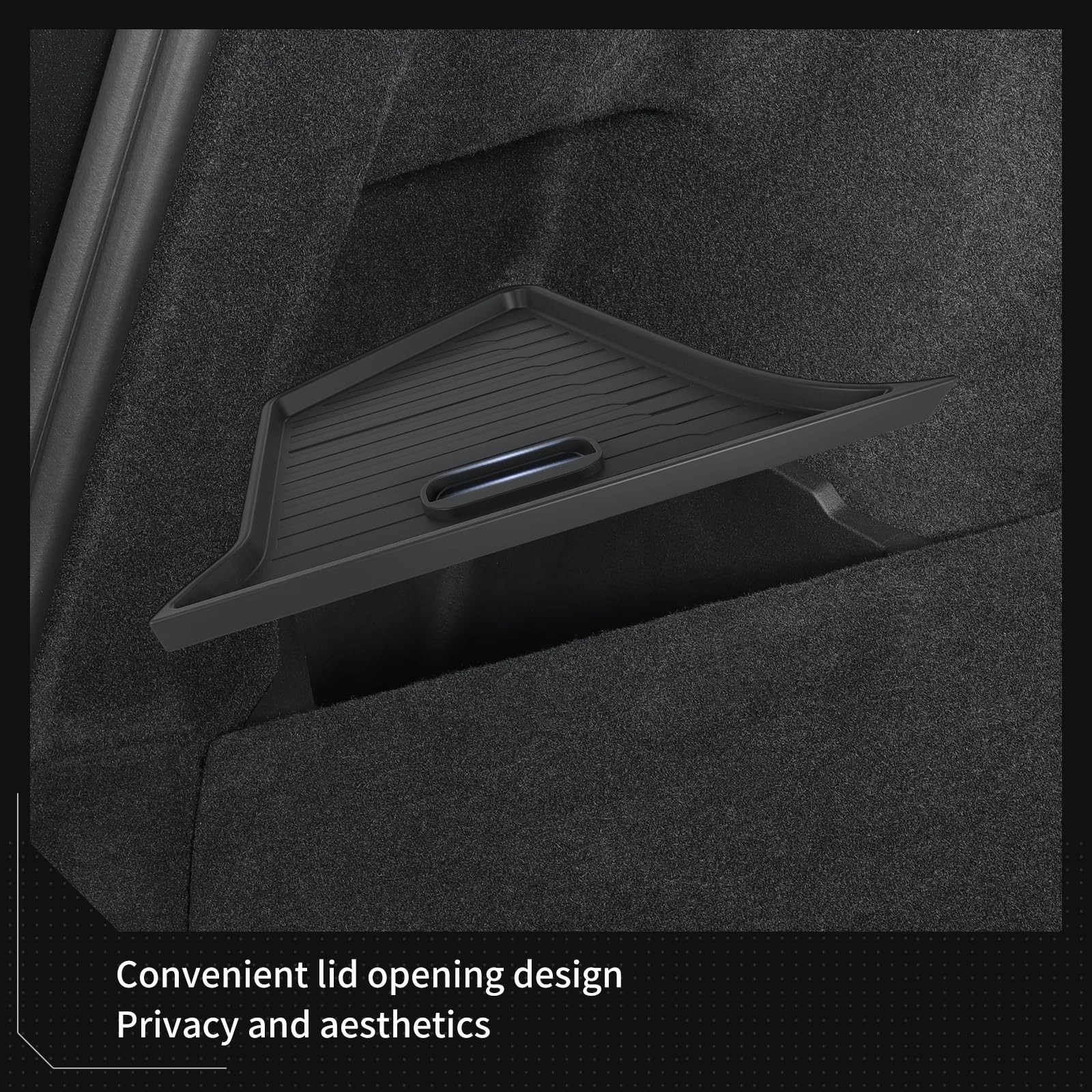 LUCKEASY Rear Trunk Storage Bins Fit for Tesla Model Y Juniper 2025 2026 Stan…