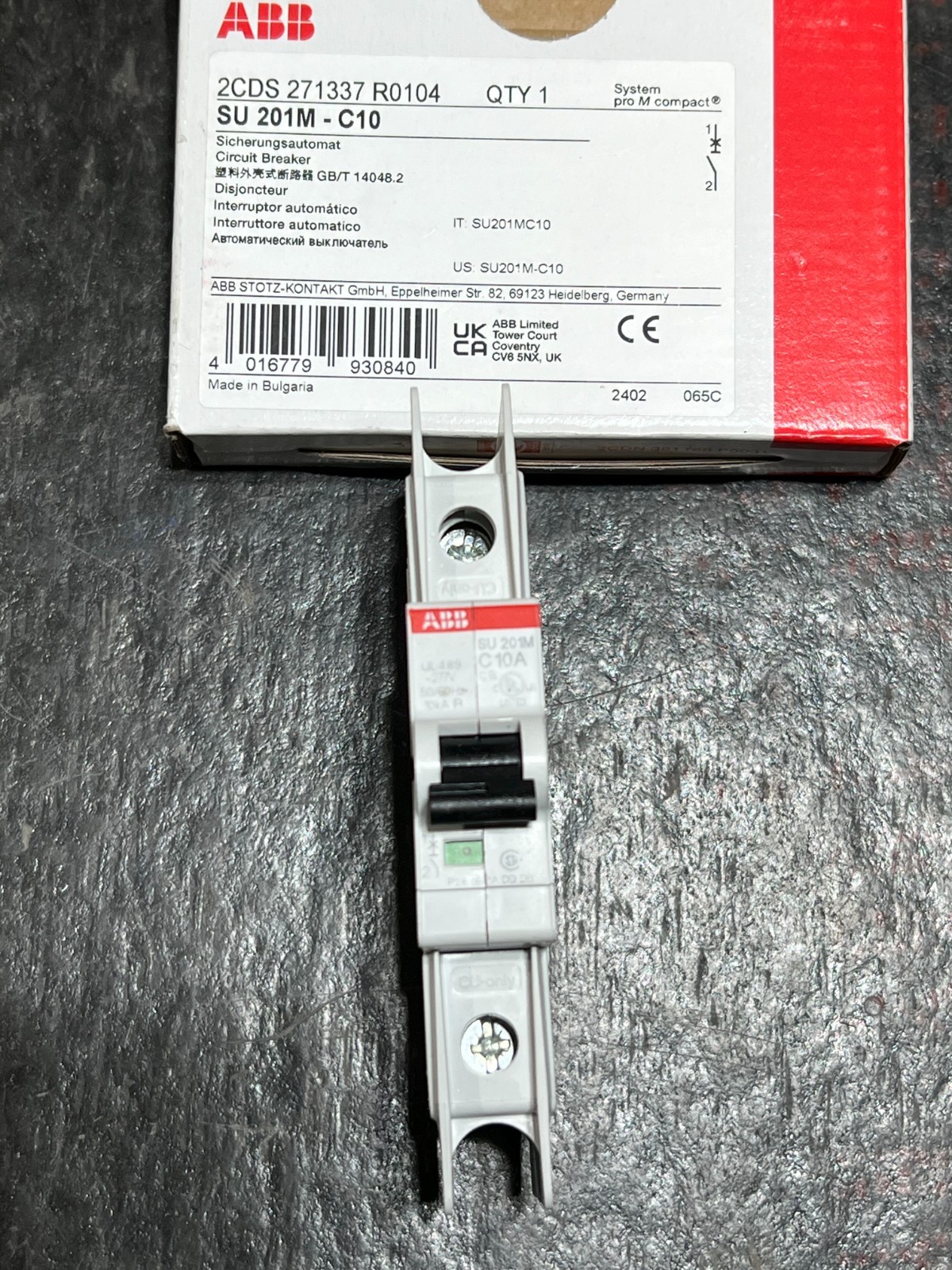 abb 2cds271337r0104 nos poop packaging su201m-c10