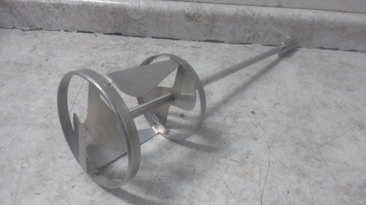 Dayton 32V130 1/2 HP 100 Max RPM 20-1/2 In Shaft Length Handheld Air Mixer