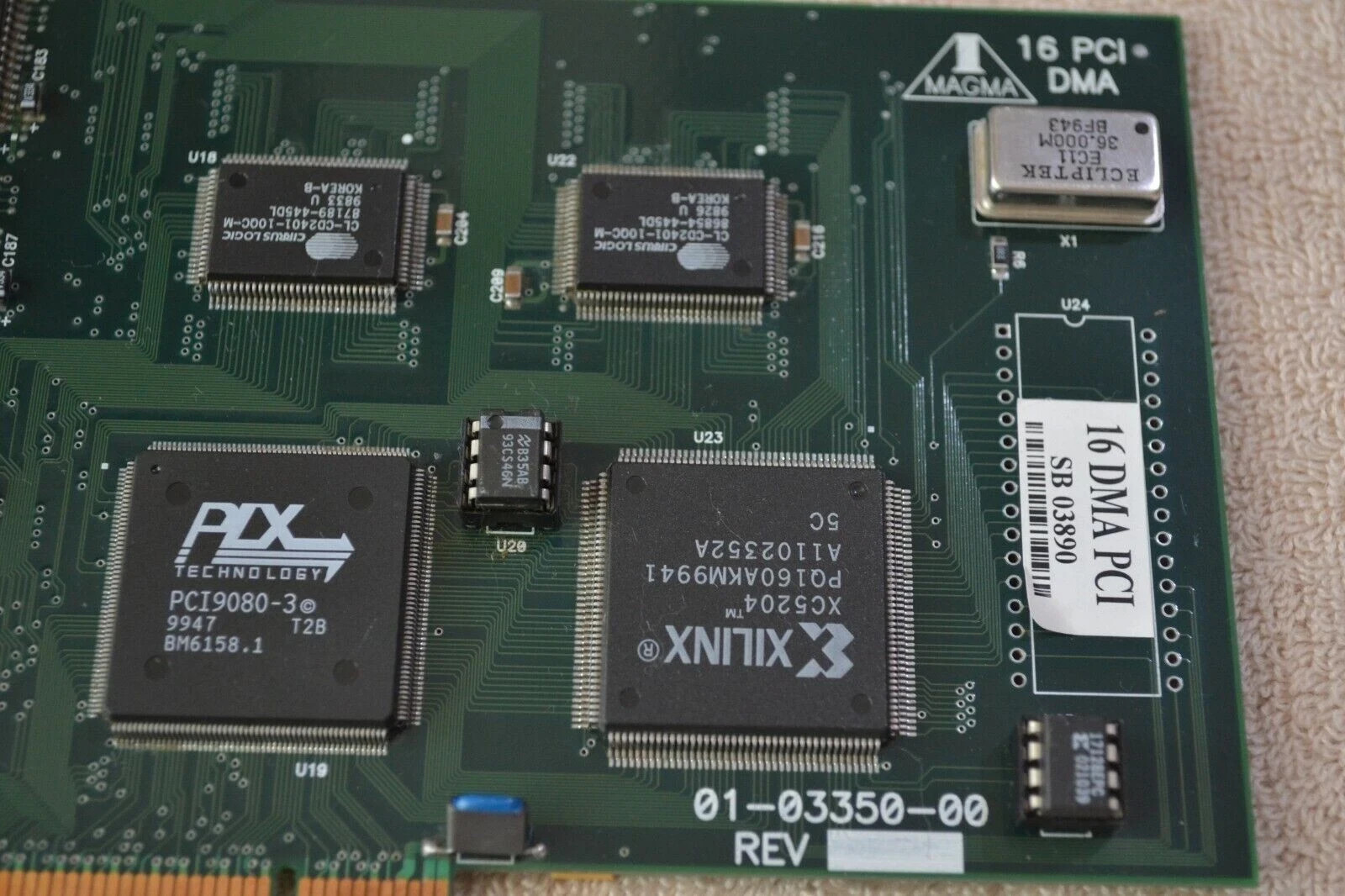 MAGMA 01-03350-00 16 PCI DMA 07-03350-00 REV B0 USED