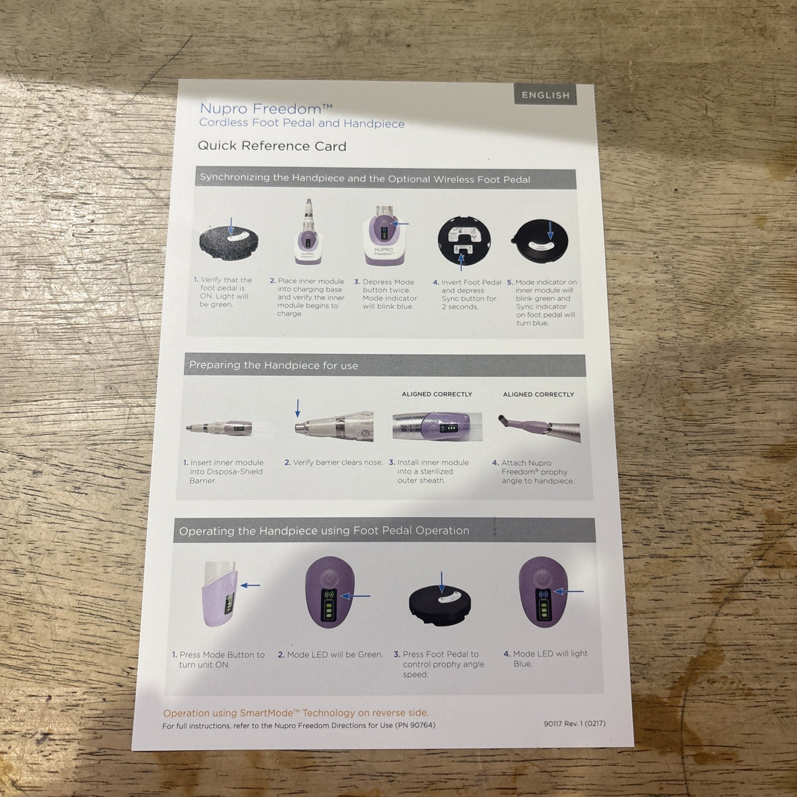 Dentsply Nupro Freedom Dental Tooth Cleaning Cordless Handpiece